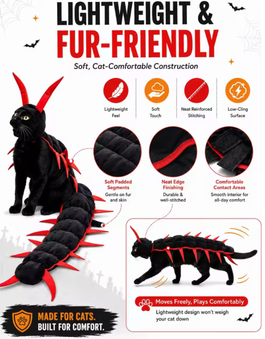 Centipede Cat Costume