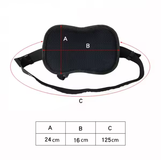 Passenger Safety Belt with Grip Handles