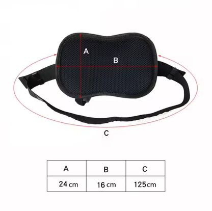 Passenger Safety Belt with Grip Handles